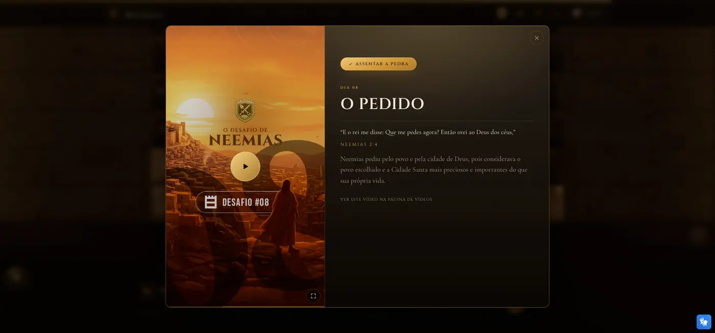 Desafio de Neemias — Detalhe de um desafio