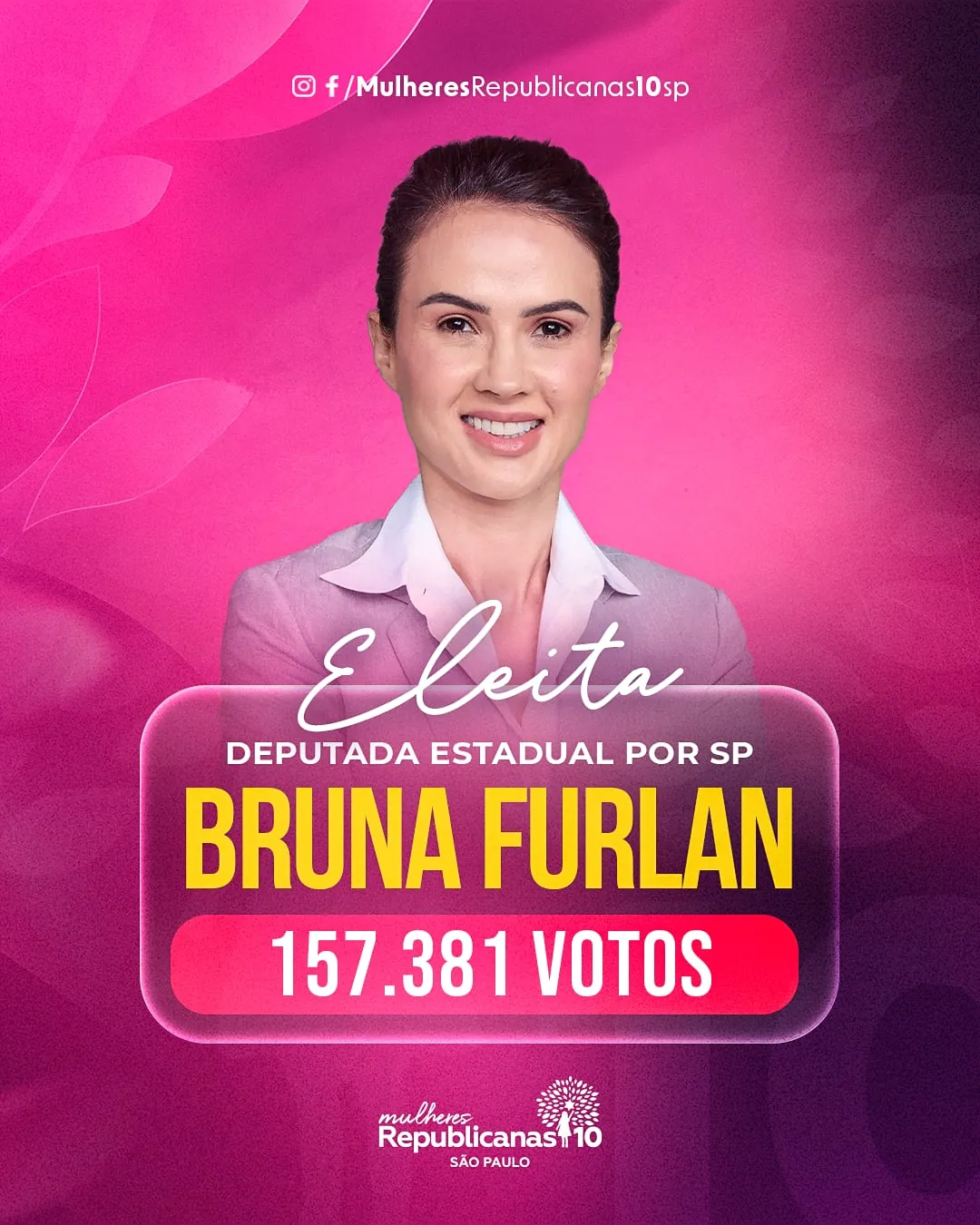 Eleita — Deputada Estadual