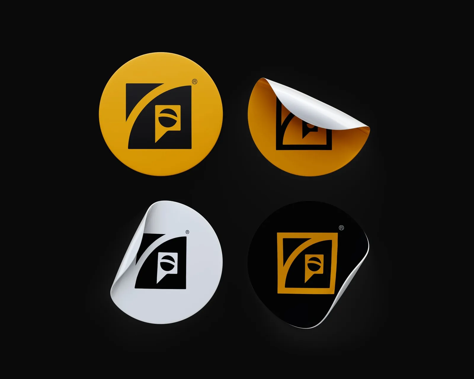 Mockup — adesivos